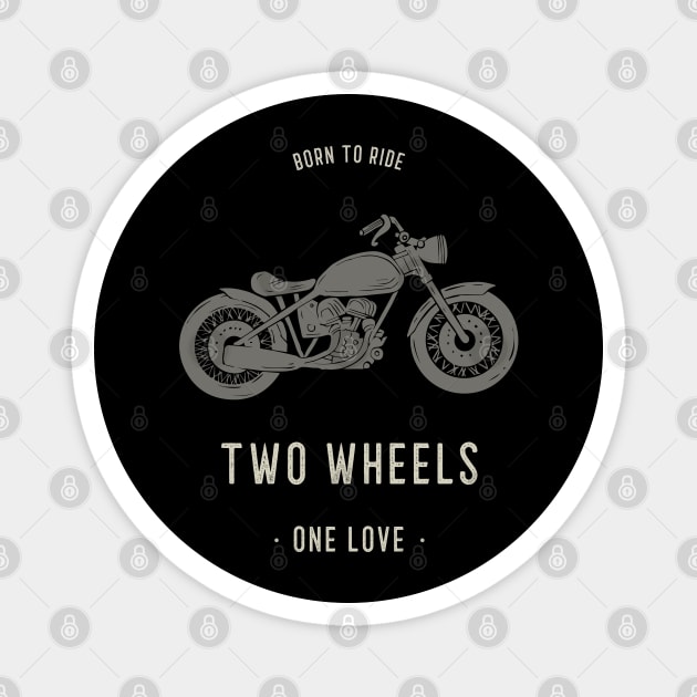 Born to Ride Biker Style Magnet by Stylecombinator